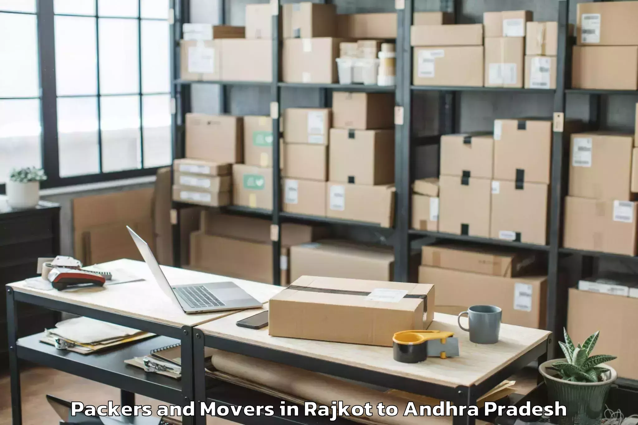 Book Rajkot to Voletivaripalem Packers And Movers Online